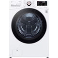 LG - 4.5 Cu. Ft. High-Efficiency Smart Front Load Washer with Steam and Built-In Intelligence - WM4000HWA