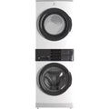Electrolux - 4.4 Cu. Ft. Front Load Washer & 8.0 Cu. Ft. Electric Dryer Laundry Tower with SmartBoost® and LuxCare® - White - ELTE7300AW