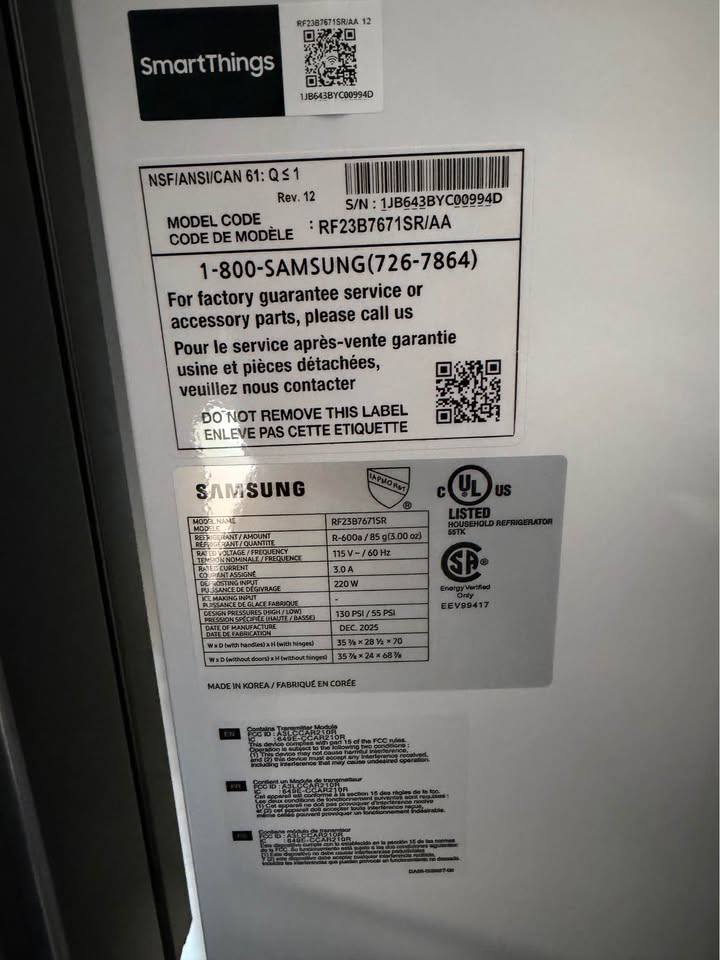 Samsung French 4 Door RF23B7671SR - Grade B/S