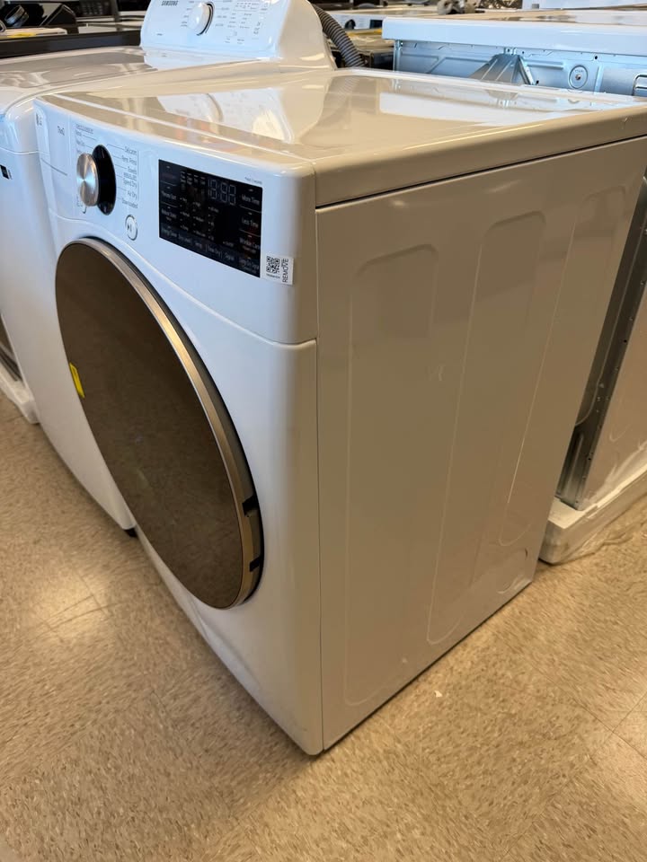 LG - 7.4 Cu. Ft. Smart Electric Dryer with TurboSteam® and Built-In Intelligence - White - DLEX4000W
