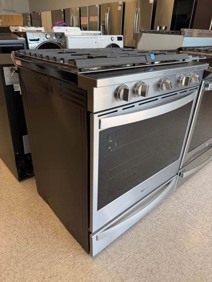 Whirlpool - 5.8 Cu. Ft. Smart Slide-In Gas Convection Range with Air Fry and Scan-to-Cook - Stainless Steel - WEG750H0HZ