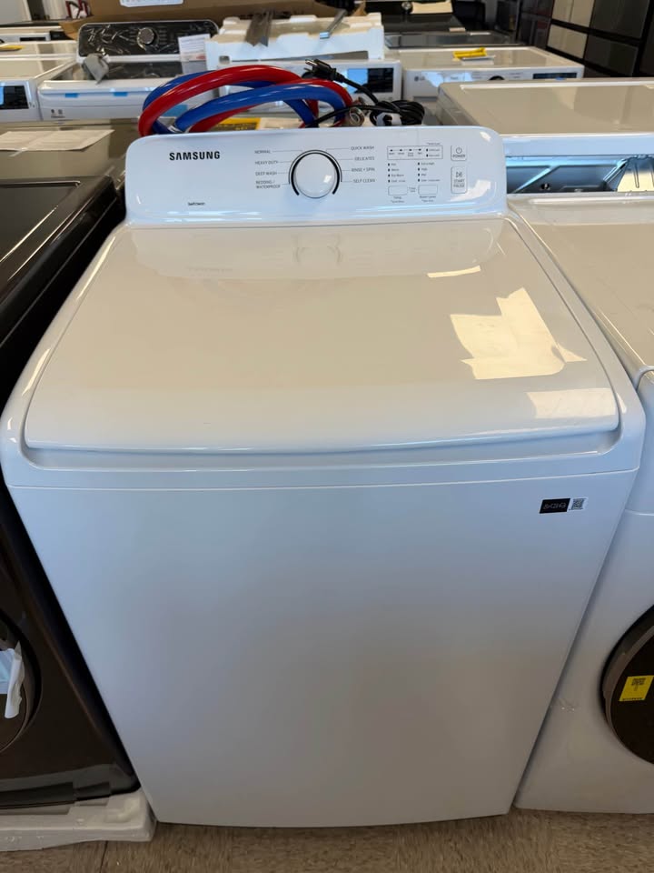 Samsung - 4.1 Cu. Ft. High-Efficiency Top Load Washer with Soft-Close Lid and 8 Wash Cycles - White - WA41A3000AW