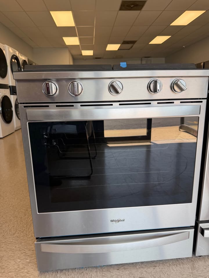 Whirlpool - 5.8 Cu. Ft. Smart Slide-In Gas Convection Range with Air Fry and Scan-to-Cook - Stainless Steel - WEG750H0HZ