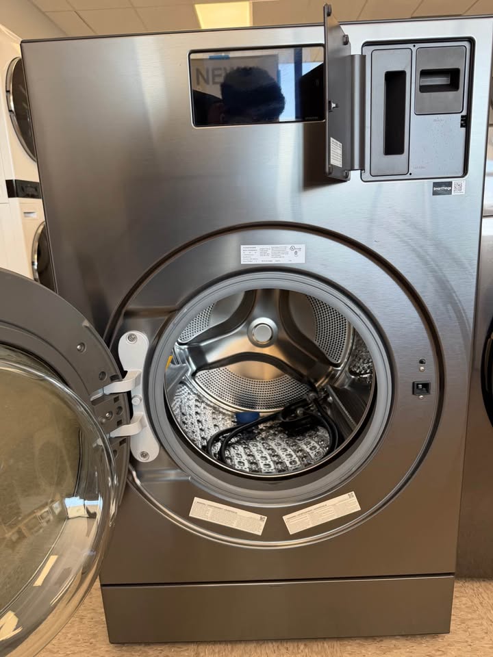 Samsung Bespoke AI - 5.3 Cu. Ft. Ventless Smart All-in-One Front Load Washer & Electric Dryer Combo with Heat Pump - Dark Steel - WD53DBA900HZ
