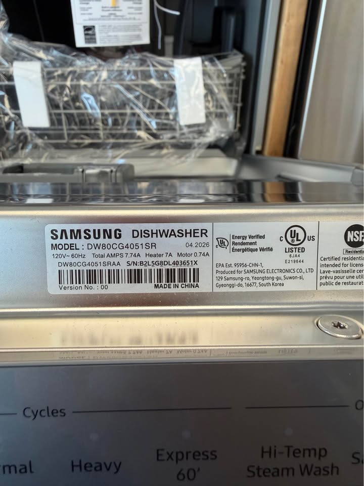 Samsung - 24 in. Top Control Smart Built-In Dishwasher with 3rd Rack, StormWash™ & AutoRelease™ Dry - Stainless Steel - DW80CG5451SR