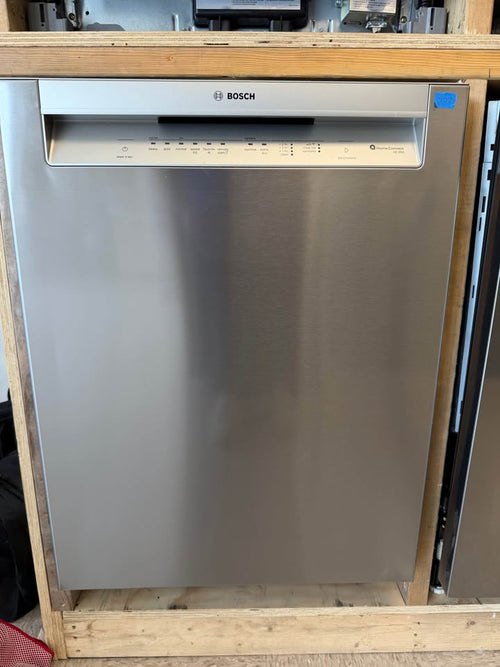 Bosch - 300 Series 24 in. Front Control Smart Built-In Dishwasher with 3rd Rack & PrecisionWash® - Stainless Steel - SHE43DM5N