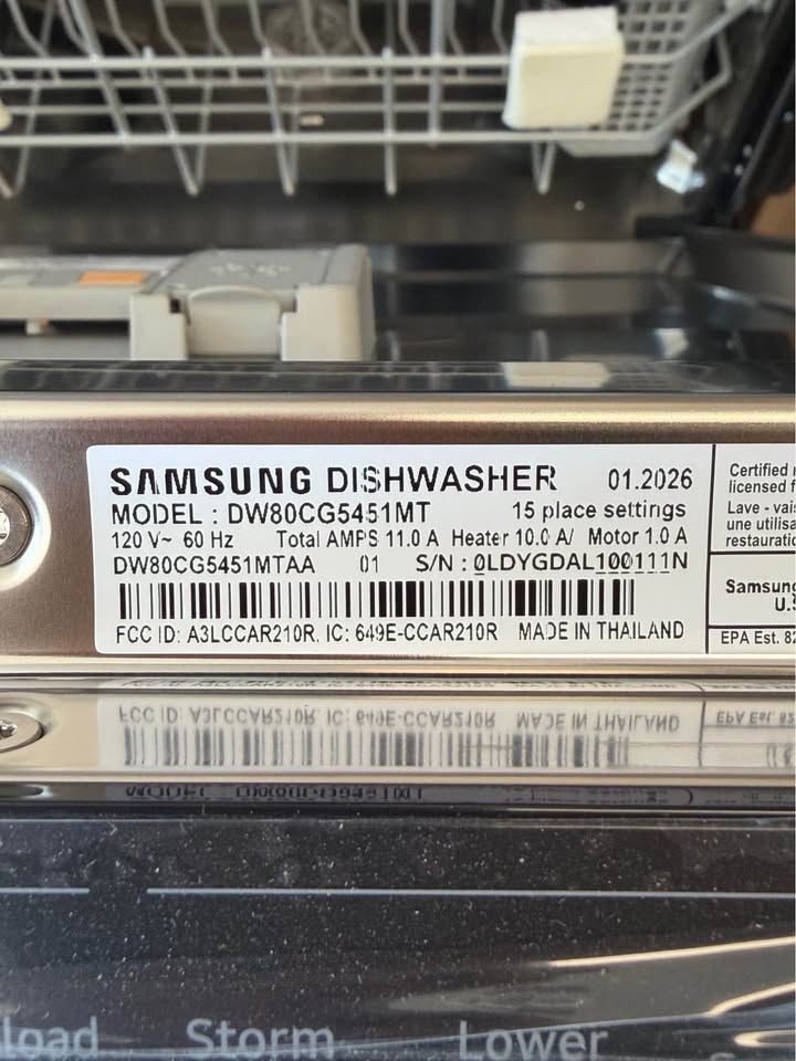 Samsung - 24 in. Bespoke Smart Top Control Dishwasher with StormWash™, AutoRelease™ Dry & 3rd Rack - Matte Black Steel - DW80CG5451MT