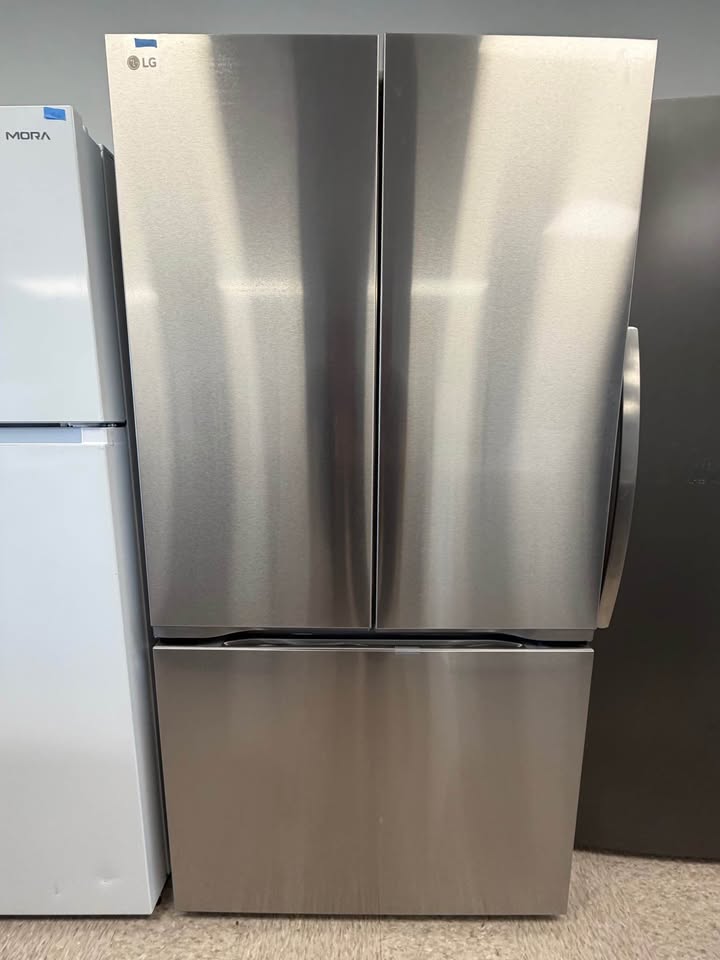 LG - 36 in. 25.1 Cu. Ft. Counter-Depth MAX French Door Smart Refrigerator with Zero Clearance Hinge System - PrintProof Stainless Steel - LF25Z6211S