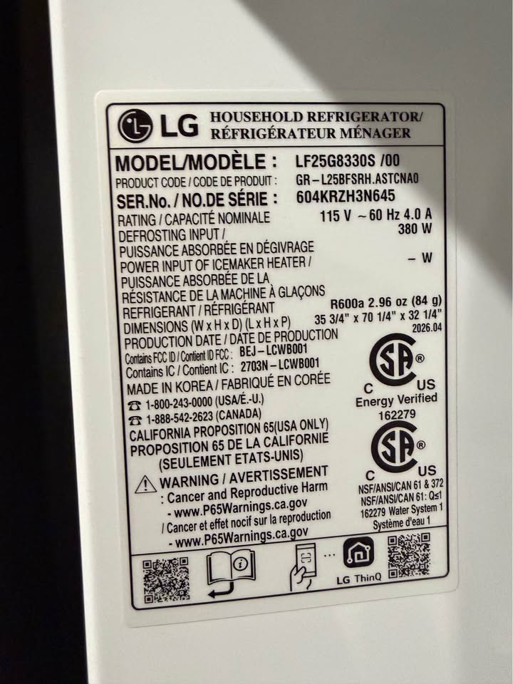 LG - 36 in. 25 Cu. Ft. Smart Counter-Depth MAX 4-Door French Door Refrigerator with Full-Convert Drawer - PrintProof Stainless Steel - LF25G8330S