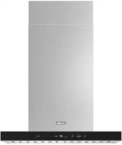 Dacor - 36 in. Chimney Wall Hood with 1,200 CFM Dual Blower, 4-Speed Fan & Smart Connectivity - Stainless Steel - DHD36U990W