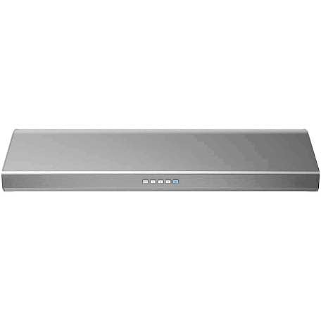 Zephyr - 30 in. Gust 400 CFM Convertible Under-Cabinet Range Hood with 3-Speed Fan, LED Lighting & Baffle Filters - Stainless Steel - AK7100BS-BF