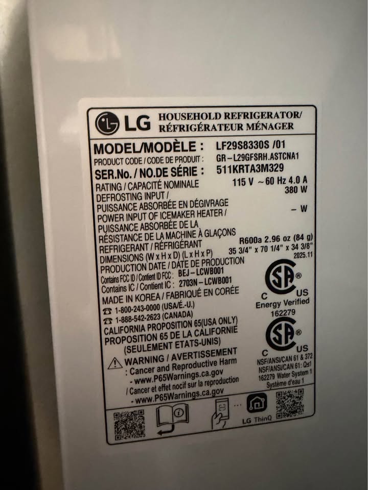 LG - 36 in. 29 Cu. Ft. Smart Standard-Depth MAX 4-Door French Door Refrigerator with Full-Convert Drawer & Dual Ice Maker - PrintProof Stainless Steel - LF29S8330S/01