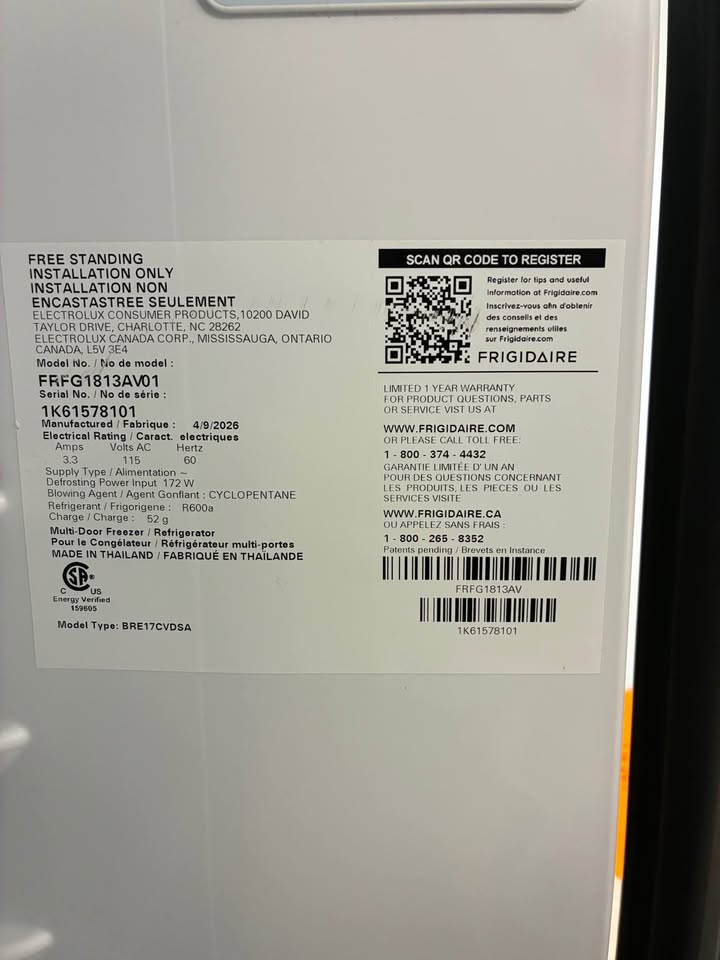 Frigidaire - 31.5 in. 17.6 Cu. Ft. Counter-Depth French Door Refrigerator with CrispSeal Crispers & EvenTemp Cooling - Brushed Stainless Steel - FRFG1813AV01