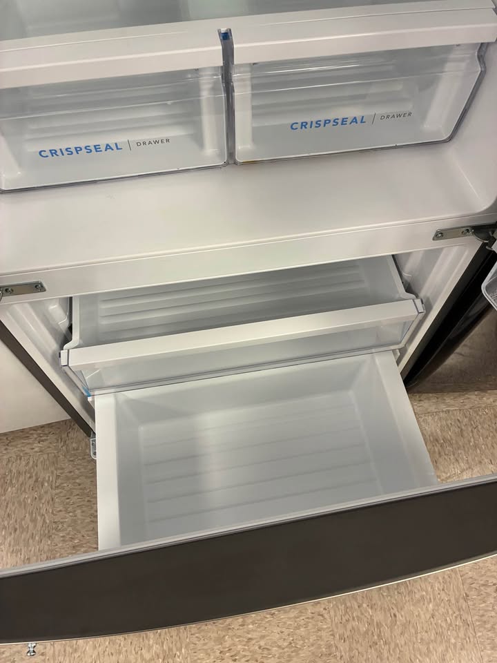 Frigidaire - 31.5 in. 17.6 Cu. Ft. Counter-Depth French Door Refrigerator with CrispSeal Crispers & EvenTemp Cooling - Brushed Stainless Steel - FRFG1813AV01