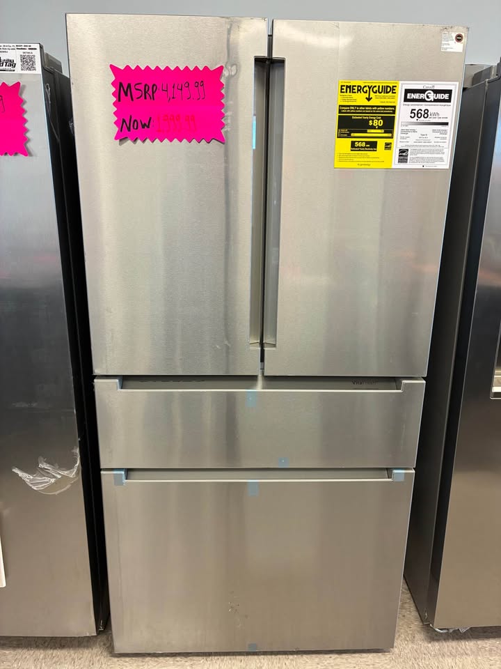 Bosch - 36 in. 20.5 Cu. Ft. 800 Series Counter-Depth French Door Refrigerator with VitaFresh Pro, Home Connect & Internal Water Dispenser - Stainless Steel - B36CL80ENS/47
