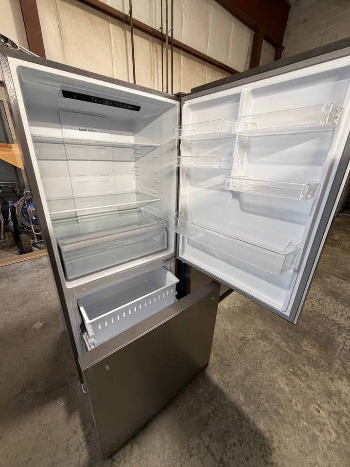Mora - 17.2 Cu. Ft. Counter-Depth Bottom-Freezer Refrigerator with LED Interior Lighting, Reversible Door & Energy Star - Stainless Steel - MRB172N6ASE