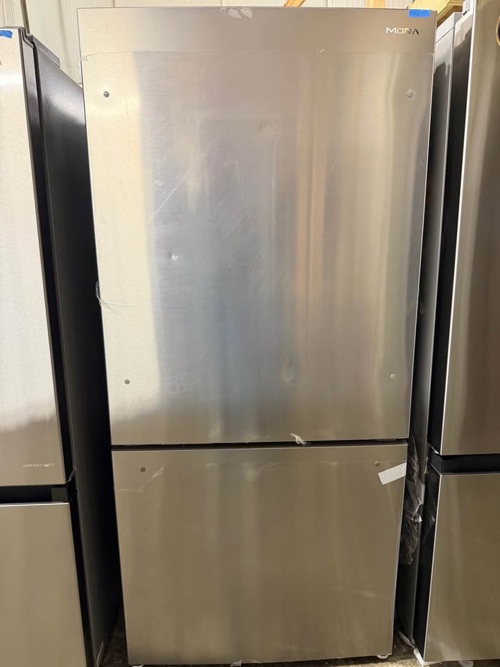 Mora - 17.2 Cu. Ft. Counter-Depth Bottom-Freezer Refrigerator with Full-Width Pantry Drawer, LED Lighting & Reversible Door - Fingerprint-Resistant Stainless Steel - MRB172N6ASE