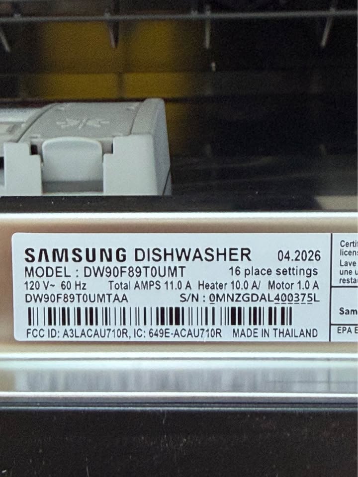 Samsung - Bespoke 24" Smart Top-Control Dishwasher with AI Wash, StormWash+™, 3rd Rack Washing System & AutoRelease™ Door - Fingerprint-Resistant Matte Black Steel - DW90F89T0UMT