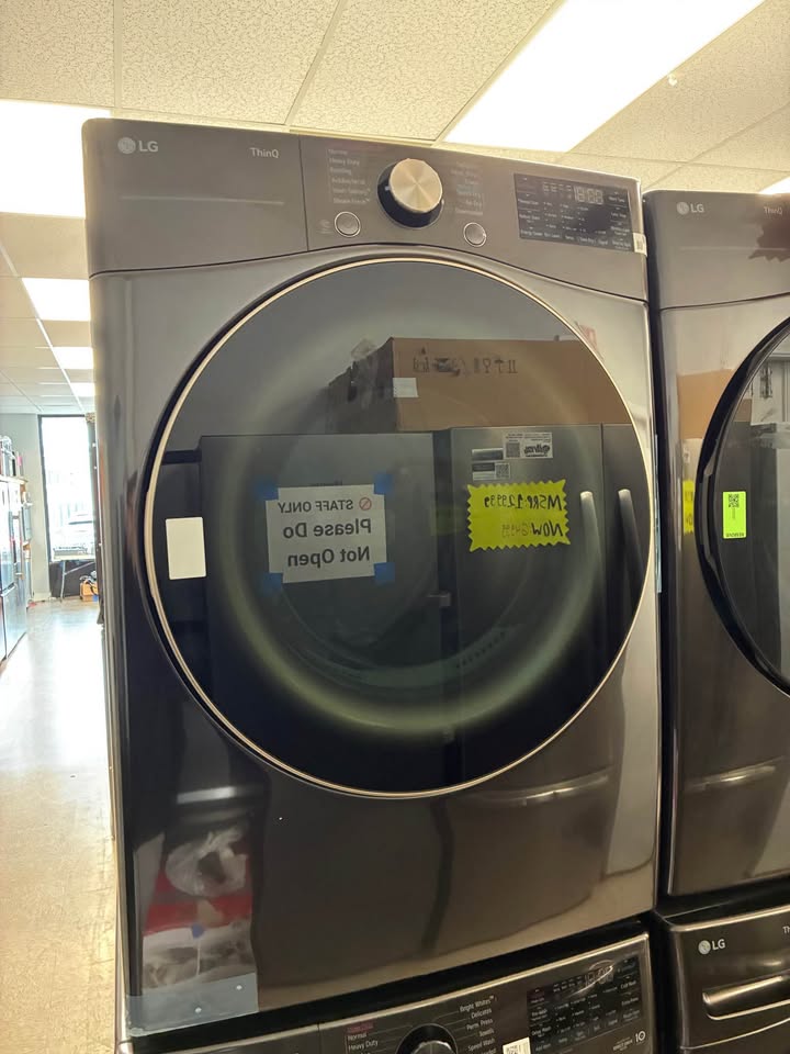 LG 7.4 Cu. Ft. Smart Electric Dryer – Black Steel – DLEX4000B