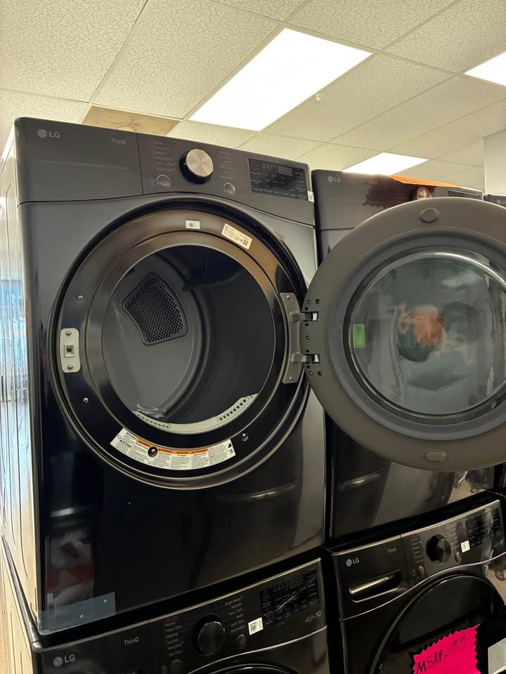 LG 7.4 Cu. Ft. Smart Electric Dryer – Black Steel – DLEX4000B