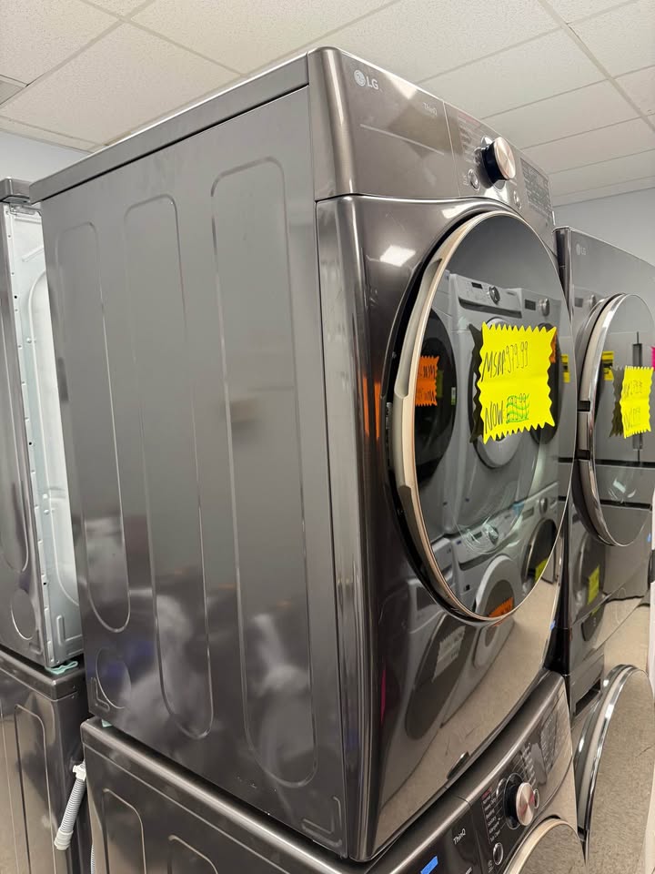 LG 7.4 Cu. Ft. Smart Electric Dryer – Black Steel – DLEX4000B