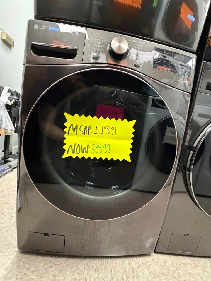 LG 4.5 Cu. Ft. Smart Front Load Washer – Black Steel – WM4000HBA