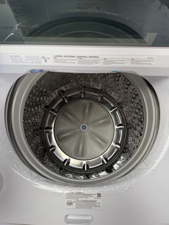 Samsung 5.5 Cu. Ft. Smart Top Load Washer with Impeller – White – WA55CG7100AW
