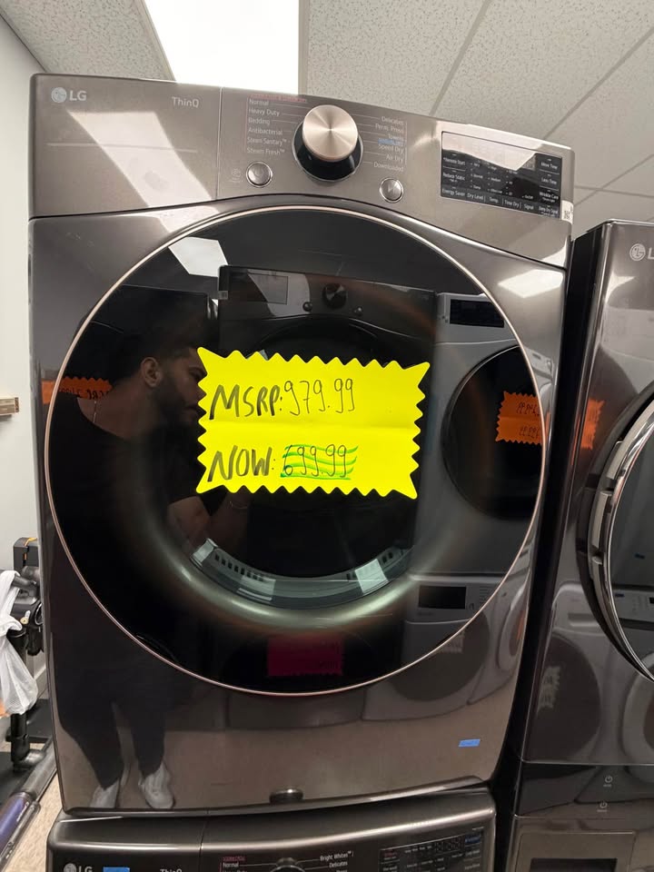LG 7.4 Cu. Ft. Smart Electric Dryer – Black Steel – DLEX4000B