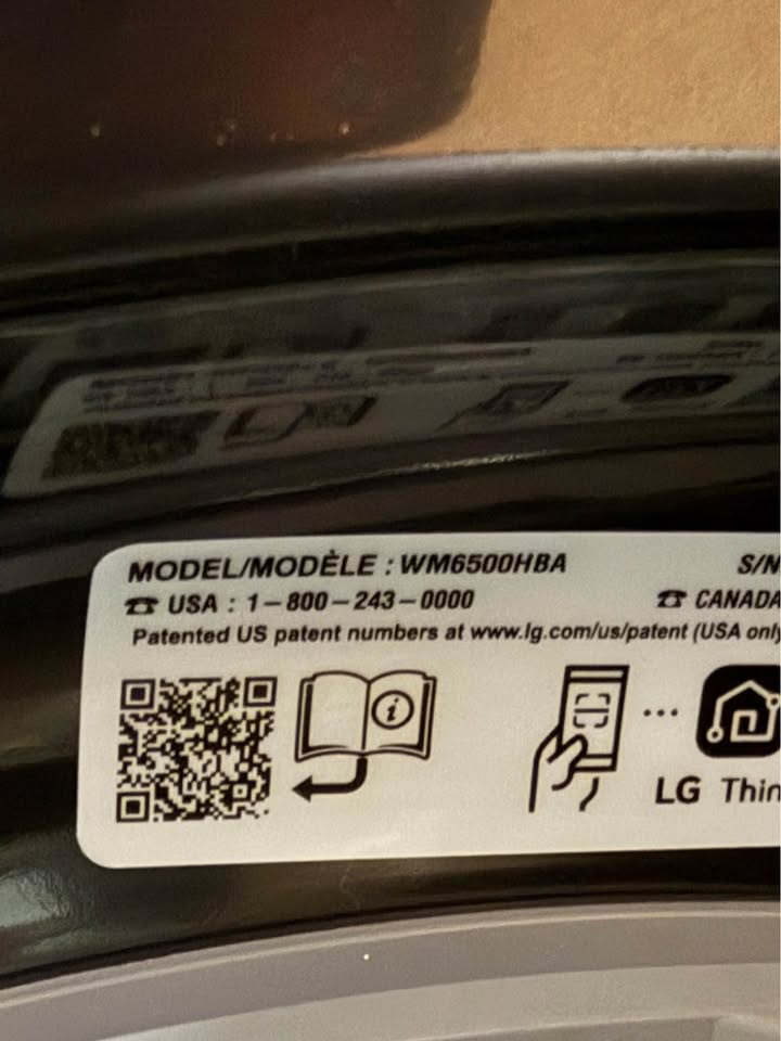 LG - 5.0 Cu. Ft. Mega Capacity Smart Front Load Washer with TurboWash® 360°, AI DD® Built-In Intelligence & Steam - Black Steel - WM6500HBA