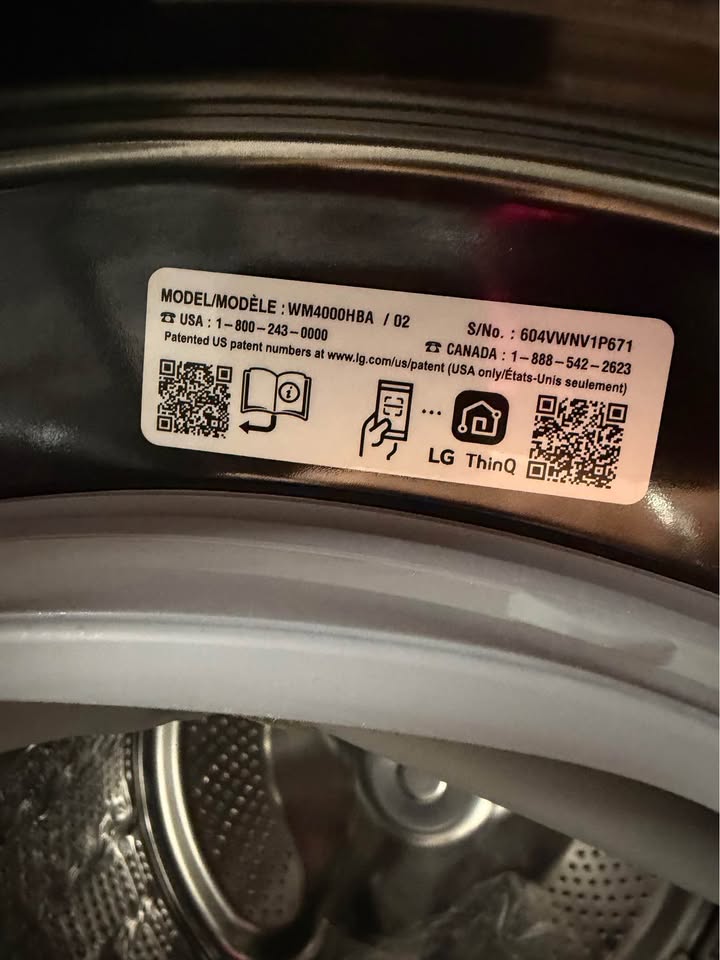 LG 4.5 Cu. Ft. Smart Front Load Washer – Black Steel – WM4000HBA
