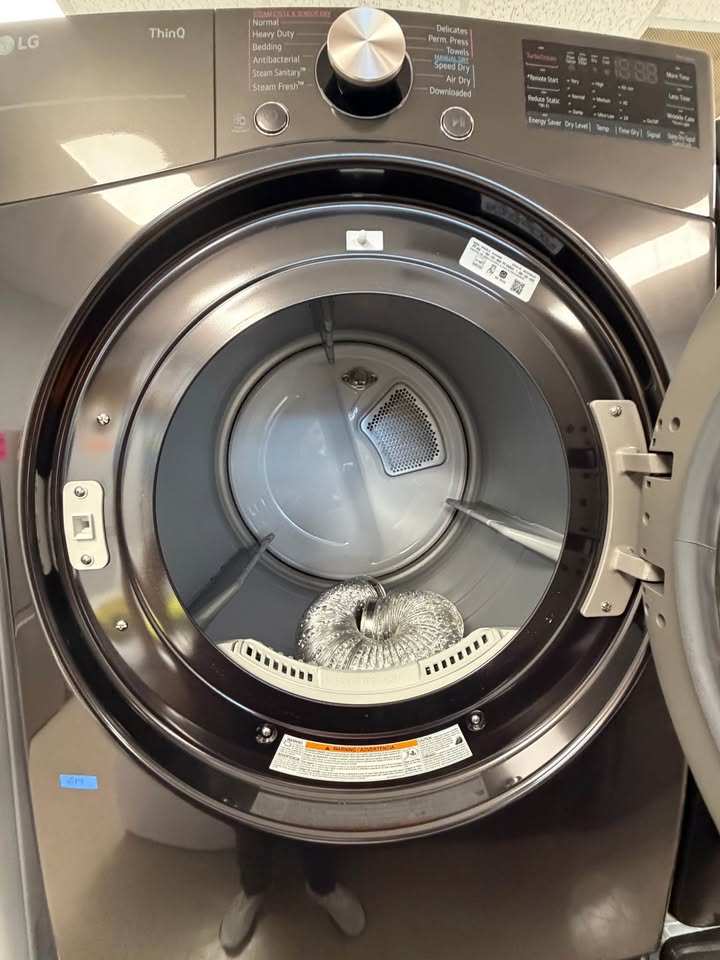 LG 7.4 Cu. Ft. Smart Electric Dryer – Black Steel – DLEX4000B