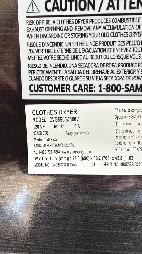 Samsung - 7.4 Cu. Ft. Smart Gas Dryer with Steam Sanitize+, Sensor Dry, Wi-Fi & Reversible Door - Brushed Black - DVG55CG7100V