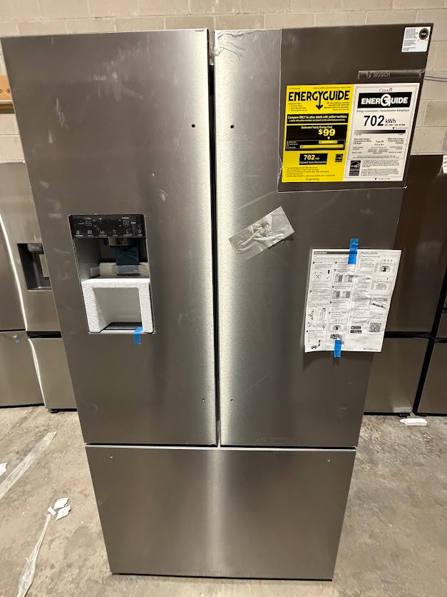 Bosch Counter-Depth 800 Series French 3 Door Fridge B36FD54SNS - Grade A/WH