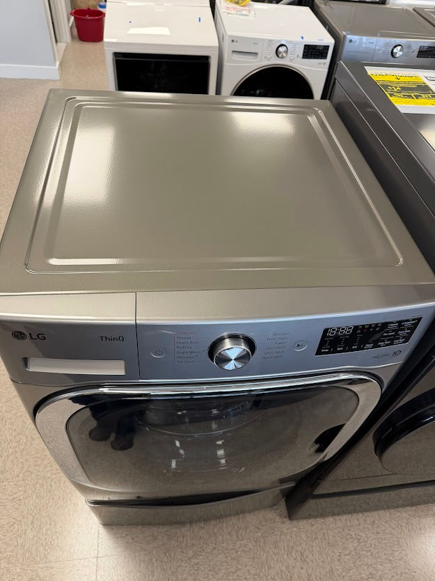 LG High Efficiency Front Load Washer & Pedestal WM8980HVA - Grade A/S