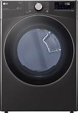 LG 7.4 Cu. Ft. Smart Electric Dryer – Black Steel – DLEX4000B
