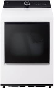 LG - 7.3 Cu. Ft. Smart Gas Dryer with Steam and EasyLoad™ Door - Alpine White - DLGX8601WE