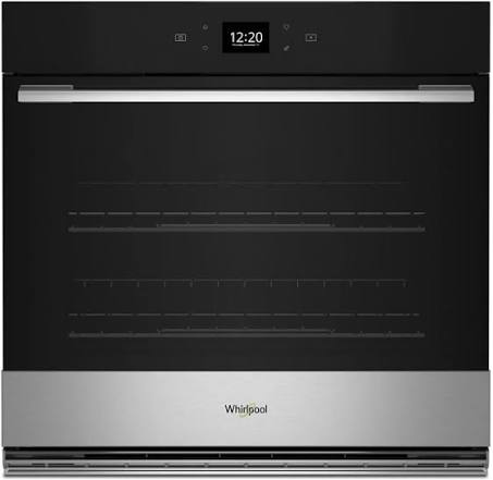 Whirlpool - 5.0 Cu. Ft. Smart Built-In Single Electric Wall Oven with Air Fry - Stainless Steel - WOES5930LZ