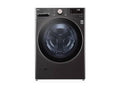 LG - 4.5 Cu. Ft. High-Efficiency Smart Front Load Washer with TurboWash® 360°, Steam and Built-In Intelligence - Black Steel - WM4080HBA