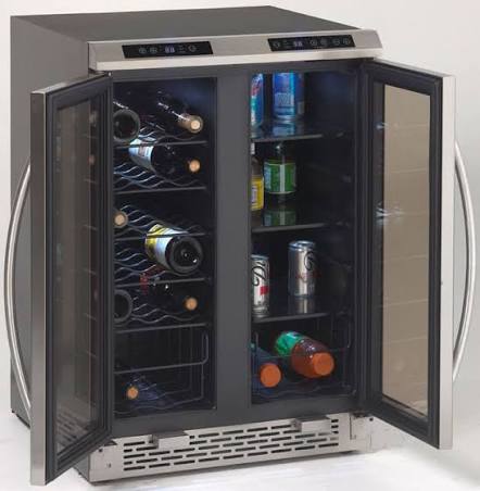 Avanti - 19-Bottle Dual Zone Wine & Beverage Center - Stainless Steel - WBV19DZ