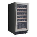 Avanti - 30-Bottle Wine Cooler with Wood Accent Shelving - Stainless Steel - WC3015S3S
