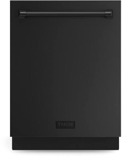THOR Kitchen Gordon Ramsay Series - 24 in. Built-In Dishwasher with Stainless Steel Tub and 3rd Rack - Matte Black - DW24X8BA00