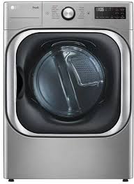 LG - 29 in. 9.0 Cu. Ft. Mega Capacity Smart Front Load Gas Dryer with TurboSteam™ & Built-In Intelligence - Black Steel - DLGX8981V