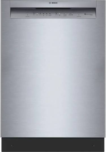 Bosch - 300 Series 24 in. Front Control Smart Built-In Dishwasher with 3rd Rack & PrecisionWash® - Stainless Steel - SHE43DM5N