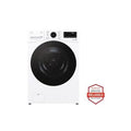 LG - 4.5 Cu. Ft. High-Efficiency Smart Front Load Washer with TurboWash® 360°, Steam and Built-In Intelligence - White - WM4080HWA