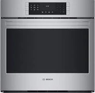 Bosch Benchmark - 30" 4.6 Cu. Ft. Built-In Single Electric Wall Oven with European Convection, Fast Preheat, Self-Clean & Temperature Probe - Stainless Steel - HBLP451UC/02