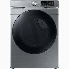 Samsung - 7.5 Cu. Ft. Stackable Electric Dryer with Sensor Dry - Black Stainless Steel - DVE45T6000V