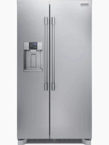 Frigidaire Professional - 36 in. 22.3 Cu. Ft. Counter-Depth Side-by-Side Refrigerator with Ice & Water Dispenser - Smudge-Proof Stainless Steel - PRSC2222AF