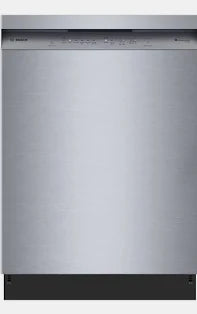 Bosch - 300 Series 24" Front-Control Dishwasher with PrecisionWash®, PureDry®, Standard 3rd Rack & 48 dBA Quiet Operation - Stainless Steel - SHE43DM5N/34