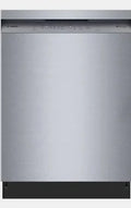 Bosch - 300 Series 24" Front-Control Dishwasher with PrecisionWash®, PureDry®, Standard 3rd Rack & 48 dBA Quiet Operation - Stainless Steel - SHE43DM5N/34