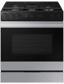 Samsung - 6.0 Cu. Ft. Bespoke Smart Slide-In Gas Range with Air Sous Vide and Air Fry - Stainless Steel - NSG6DG8500S